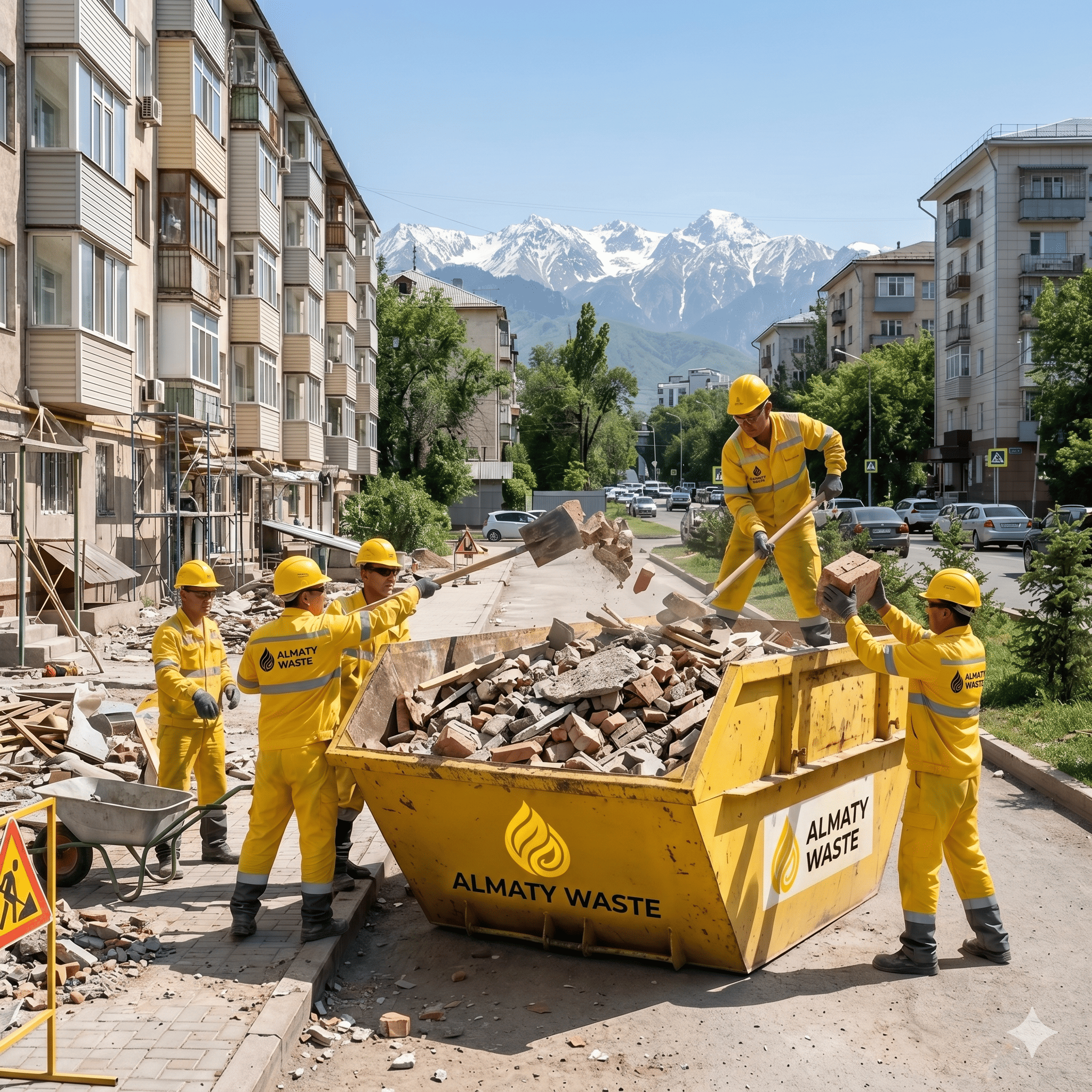 Құрылыс қоқысын шығару — Almaty Waste